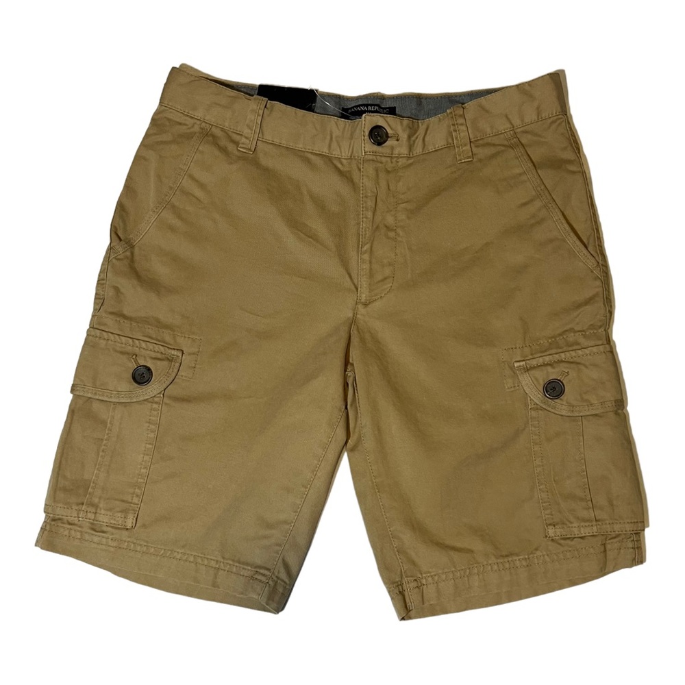 Mens Banana Republic Cargo Shorts Size 30 Brown Khaki